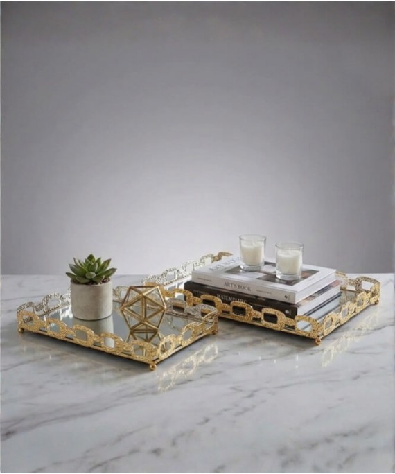 ZEYVE NEW MODEL 2-PIECE RECTANGULAR TRAY 20*30-26*36cm